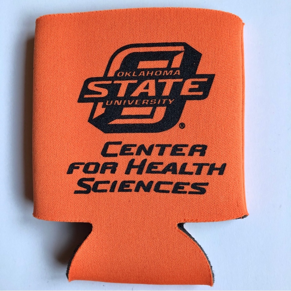 3/$15 NEW Beer Koozie OSU OKLAHOMA STATE UNIVERSITY Drink Foam Holder Orange